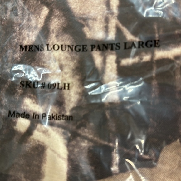 Mens Camo Lounge Pants Size Medium Camouflage Outdoor Pull On Hunter Woods - Picture 5 of 5